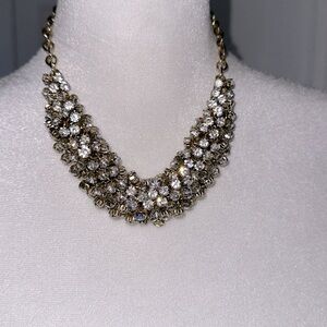 Jewels Jewels Jewels!!! Love love love gold rhinestone necklace.